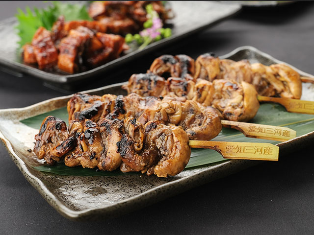 「うなぎ肝串」はお酒と一緒に